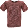 Tibet &amp; Buddhist Art T-Shirt, OM Mandala Stonewash T-Shirt - Weinrot -Modebekleidungsgeschäft 51457 3 29 20234055bhawani 2022 86