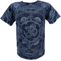 Tibet & Buddhist Art T-Shirt, OM Mandala Stonewash T-Shirt - Dunkelblau 6 Tibet & Buddhist Art T-Shirt, OM Mandala Stonewash T-Shirt - Dunkelblau -Modebekleidungsgeschäft 51459 3 29 20234055bhawani 2022 91