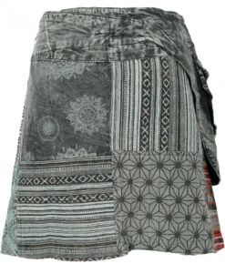 Wickelrock, Kurzer Rock, Cacheur, Stonewasch Patchworkrock - Schwarz 8 Wickelrock, Kurzer Rock, Cacheur, Stonewasch Patchworkrock - Schwarz -Modebekleidungsgeschäft 51469 3 th 20234055mt fashion 2022 12