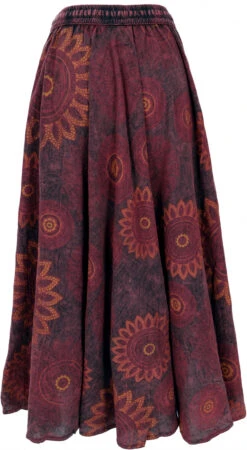 Langer Boho Rock, Stonewash Maxirock - Weinrot 8 Langer Boho Rock, Stonewash Maxirock - Weinrot -Modebekleidungsgeschäft 51487 3 th 20234055mt fashion 2022 133