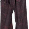 Thai Fischerhose Mit Mantra Druck Aus Gewebter Baumwolle, Wickelhose, Yogahose - Schwarz -Modebekleidungsgeschäft 51512 3 29 20234055rose botique 2022 104