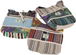 Kleiner Schulterbeutel, Patchwork Boho Tasche - Modell 6 - 27x25 Cm -Modebekleidungsgeschäft 51551 12356tilo taschen 51