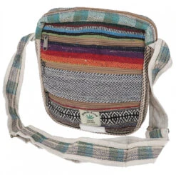 Kleine Hanftasche Schultertasche, Boho Ethnotasche, Goa Tasche - Modell 4 - 24x22x4 Cm -Modebekleidungsgeschäft 51558 11 2133 taschen khasim 2022 24