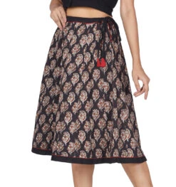 Weit Schwingender Sommerrock - Schwarz -Modebekleidungsgeschäft 51622 3 29 20234055 ago1183