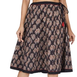 Weit Schwingender Sommerrock - Schwarz -Modebekleidungsgeschäft 51622 3 29 20234055 ago1184