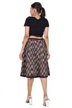 Weit Schwingender Sommerrock - Schwarz -Modebekleidungsgeschäft 51622 3 29 20234055 ago1190