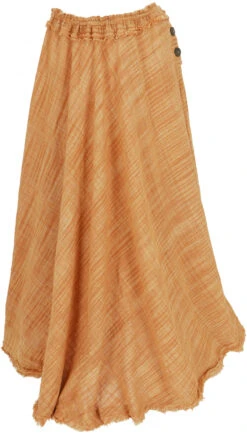 Boho Maxirock, Mittelalterrock, Flamenco Rock, Khadi Sommerrock - Orange -Modebekleidungsgeschäft 51625 3 29 20234055holi 2 2022 7