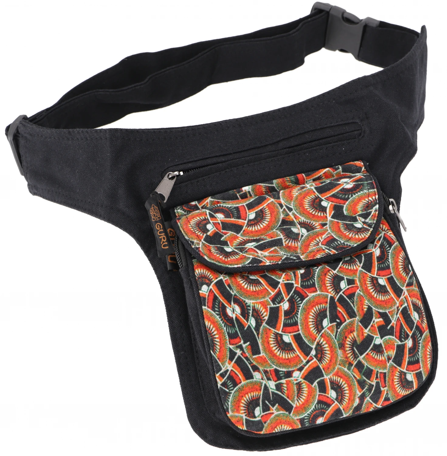 Retro Festival Sidebag, Nepal Gürteltasche Mit Psychodelic Print - Kalaidiskop 3 Retro Festival Sidebag, Nepal Gürteltasche Mit Psychodelic Print - Kalaidiskop