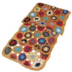 Häkelschal Mit Bunten Blümchen, Boho Schal - Rostorange 7 Häkelschal Mit Bunten Blümchen, Boho Schal - Rostorange -Modebekleidungsgeschäft 51651 11 2133 1359rewas 2022 103