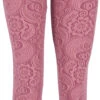 Jaquard Yoga-Hose, Yoga Paisley Leggings Bio-Baumwolle - Altrosa -Modebekleidungsgeschäft 51758 3 29 20234055trance trip 2022 35