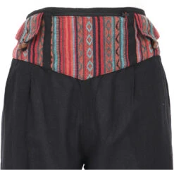 Muckhose, Pluderhose Mit Breitem Bund Und Bauchtasche - Schwarz -Modebekleidungsgeschäft 51780 3 th 20234055guru handicraft 2 2022 3