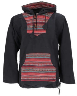 Goa Kapuzenshirt, Baja Hoody - Schwarz/bunt
