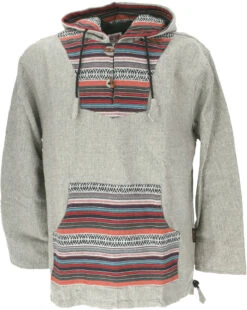 Goa Kapuzenshirt, Baja Hoody - Grau/bunt