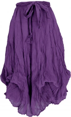 Boho Krinkelrock, Maxirock, Flamenco Rock Zum Raffen, Ballonrock - Flieder