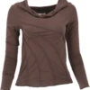 Shirt Mit Schalkapuze Und Langem Arm Aus Bio-Baumwolle - Braun 1 Shirt Mit Schalkapuze Und Langem Arm Aus Bio-Baumwolle - Braun -Modebekleidungsgeschäft 52136 3 29 20234055trance trip 2022 187
