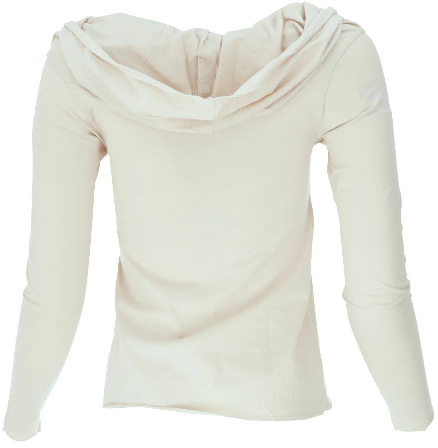 Shirt Mit Schalkapuze Und Langem Arm Aus Bio-Baumwolle - Sand 4 Shirt Mit Schalkapuze Und Langem Arm Aus Bio-Baumwolle - Sand – Bild 2