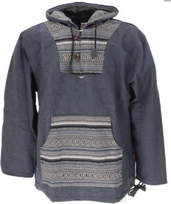Goa Kapuzenshirt, Baja Hoody - Blaugrau/bunt