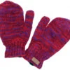 Handgestrickte Fausthandschuhe, Wollhandschuhe, Handschuhe, Fauster - Rot/lila -Modebekleidungsgeschäft 52168 3 th 20234055muetzen handschuhe planet 2022 15