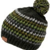 Bommelmütze Aus Nepal, Mütze Aus Schurwolle, Wintermütze - Olivgrün/grau -Modebekleidungsgeschäft 52226 3 th 20234055muetzen handschuhe planet 2022 164