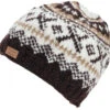 Wollmütze Aus Nepal, Handgestrickte Mütze, Strickmütze, Wintermütze - Braun/weiß -Modebekleidungsgeschäft 52256 3 th 20234055muetzen handschuhe planet 2022 223