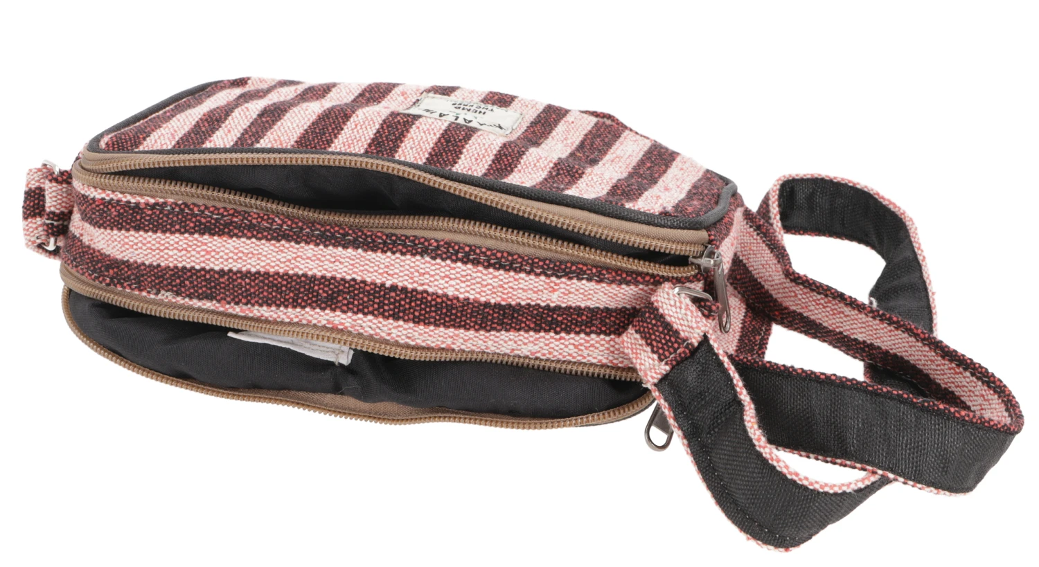 Kleine Hanf Schultertasche, Natürliche Nepal Tasche - Modell 6 - 13x20x5 Cm 5 Kleine Hanf Schultertasche, Natürliche Nepal Tasche - Modell 6 - 13x20x5 Cm – Bild 3