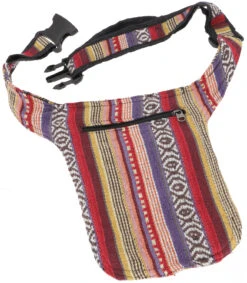 Hanf Ethno Sidebag, Nepal Gürteltasche - Modell 14 - 25x20x4 Cm -Modebekleidungsgeschäft 52274 11 2133 1359taschen khasim 2022 151