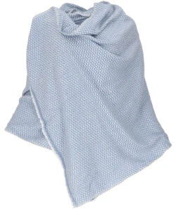 Flauschig, Weicher Veganer Schal - Blau - 200x75 Cm