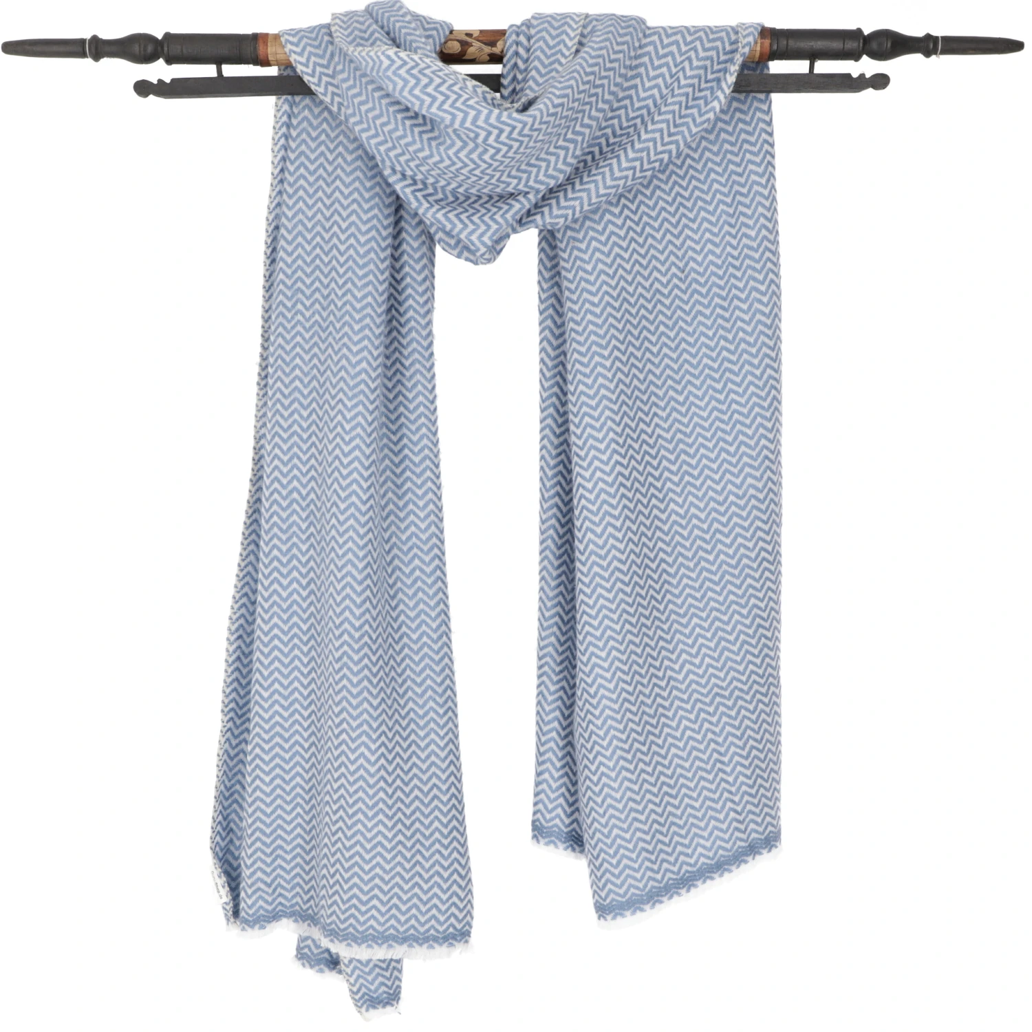 Flauschig, Weicher Veganer Schal - Blau - 200x75 Cm 4 Flauschig, Weicher Veganer Schal - Blau - 200x75 Cm – Bild 2