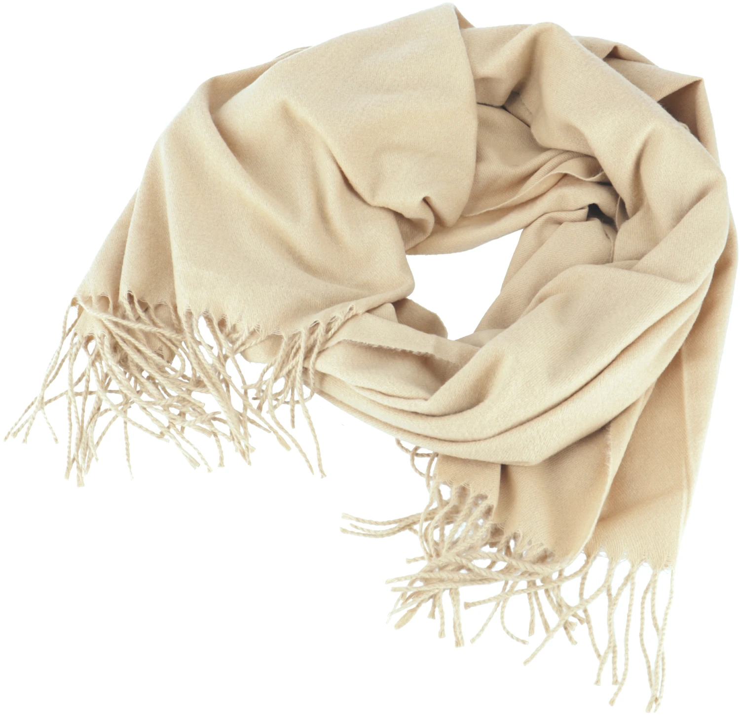 Superweicher Schal, Breiter Wollschal - Vanille - 180x70 Cm 5 Superweicher Schal, Breiter Wollschal - Vanille - 180x70 Cm – Bild 3