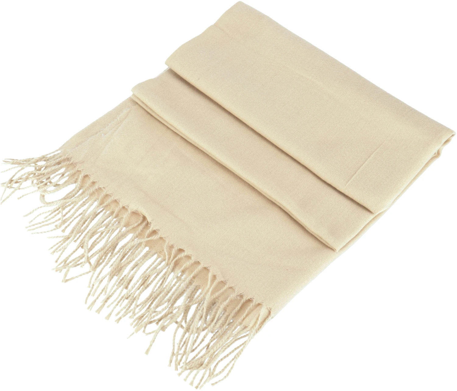 Superweicher Schal, Breiter Wollschal - Vanille - 180x70 Cm 6 Superweicher Schal, Breiter Wollschal - Vanille - 180x70 Cm – Bild 4