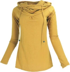 Hoody Boho Chic, Langarmshirt Mit Schalkragen