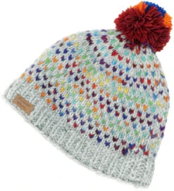 Bommelmütze Aus Nepal, Mütze Aus Schurwolle, Wintermütze - Grau/bunt -Modebekleidungsgeschäft 52407 3 th 202340559x1wolle chandra kala 35