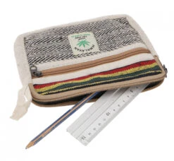 Ethno Kosmetiktasche, Stiftmäppchen, Utensilo - Schwarz - 12x15 Cm