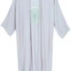 Leichter Kaftan, Besticktes Offenes Strandkleid, Ibiza Kimono - Hellgrau 1 Leichter Kaftan, Besticktes Offenes Strandkleid, Ibiza Kimono - Hellgrau -Modebekleidungsgeschäft 52599 12356bekleidung bali 2023 44