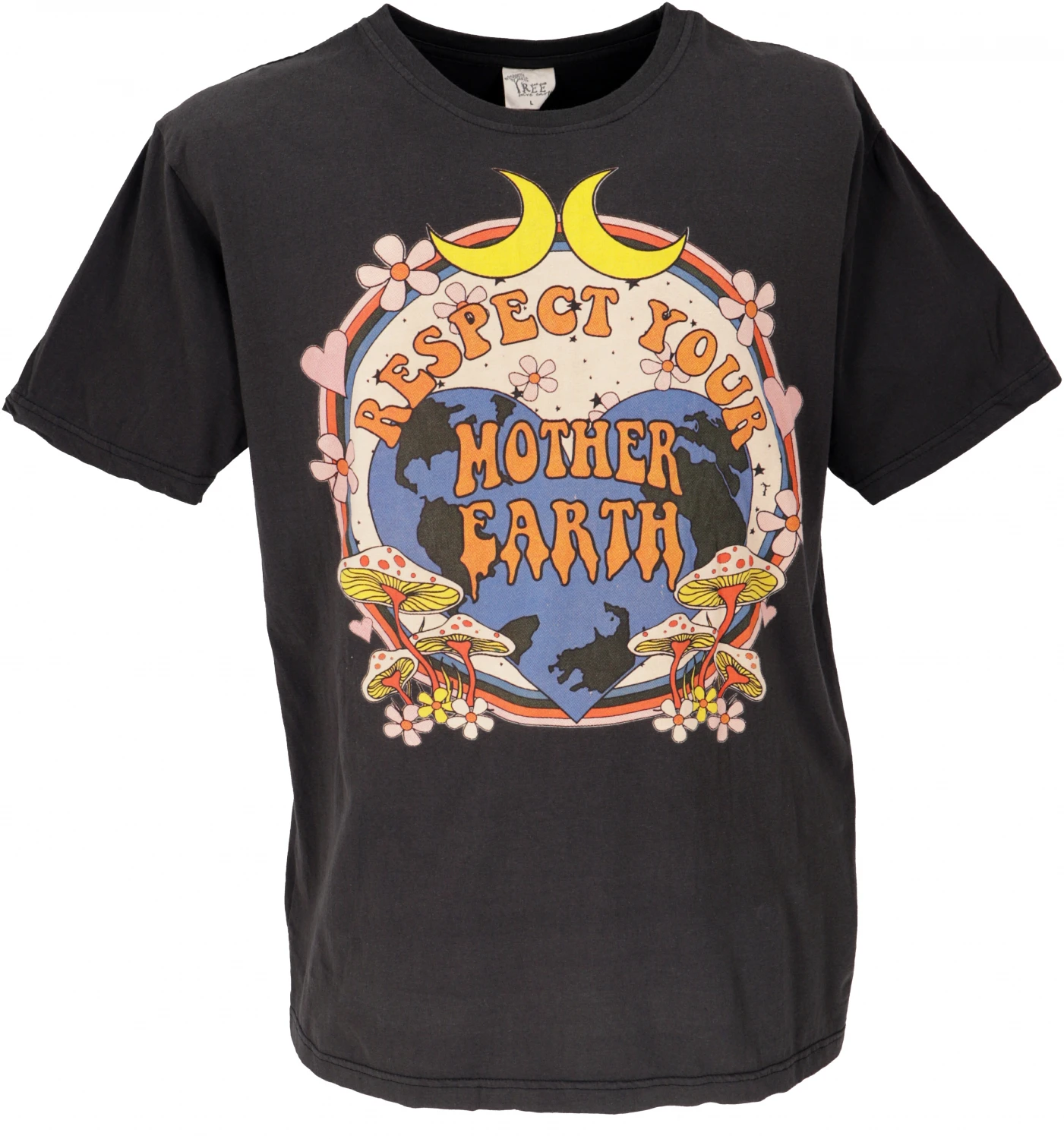 Retro T-Shirt, Tree Save Earth T-Shirt - Mother Earth/schwarz 3 Retro T-Shirt, Tree Save Earth T-Shirt - Mother Earth/schwarz