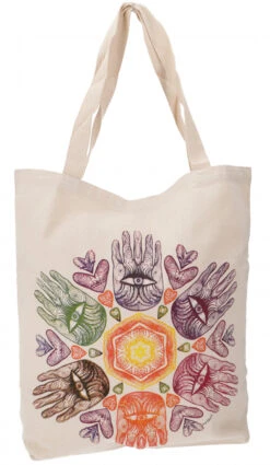 No Time Shopper Tasche, Stabile Einkaufstasche, Strandtasche, Yogatasche - Hamsa Hand - 48x45x13 Cm -Modebekleidungsgeschäft 52694 11 2133 1359taschen thailand 2023 6