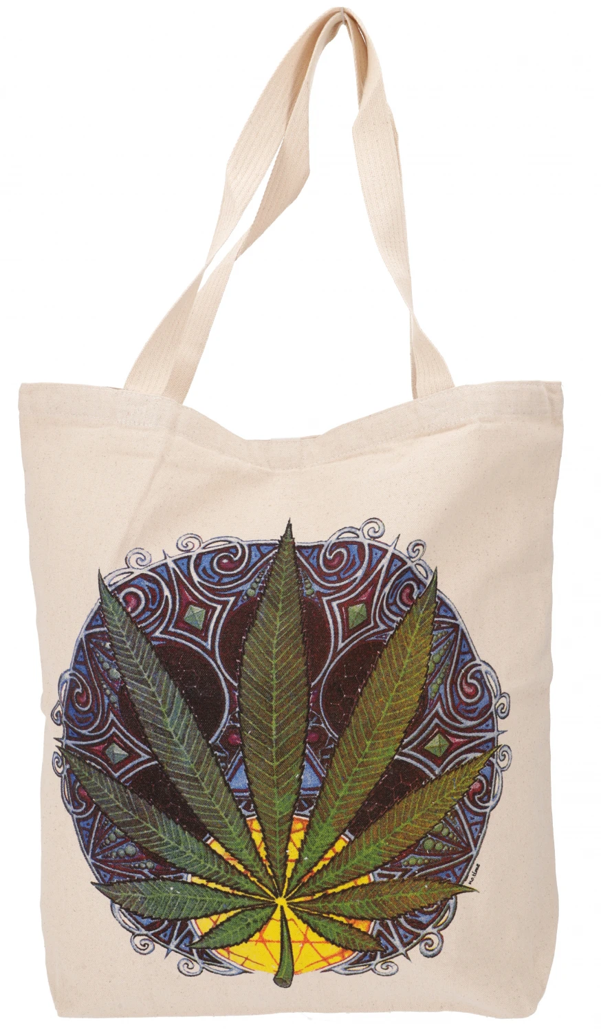 No Time Shopper Tasche, Stabile Einkaufstasche, Strandtasche, Yogatasche - Hanfblatt - 48x45x13 Cm 5 No Time Shopper Tasche, Stabile Einkaufstasche, Strandtasche, Yogatasche - Hanfblatt - 48x45x13 Cm – Bild 3