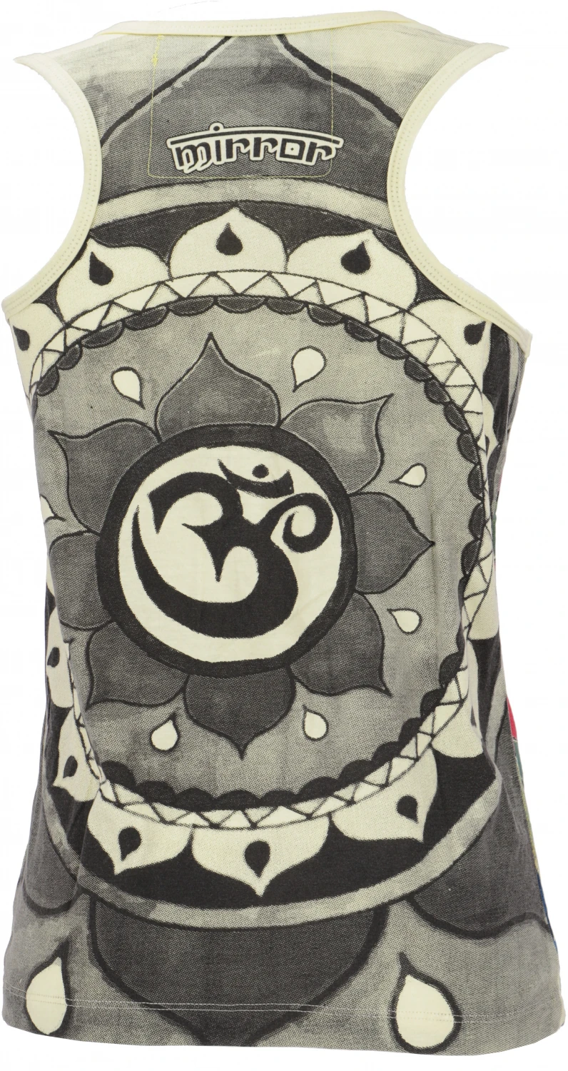 Mirror Tank Top, Yoga-Top - Mandala OM/gelb 4 Mirror Tank Top, Yoga-Top - Mandala OM/gelb – Bild 2
