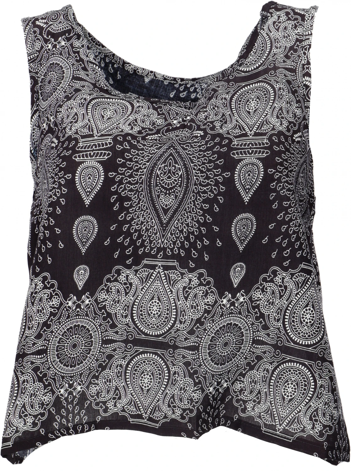 Boho Sommertop Mit Offener Rückenpartie, Damentop, Strandtop - Schwarz 3 Boho Sommertop Mit Offener Rückenpartie, Damentop, Strandtop - Schwarz