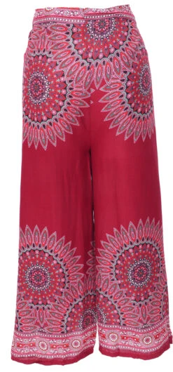 Palazzohose, Langer Boho Hosenrock, Wickelhose, Sommerhose - Weinrot 10 Palazzohose, Langer Boho Hosenrock, Wickelhose, Sommerhose - Weinrot -Modebekleidungsgeschäft 52838 123manu 23 49