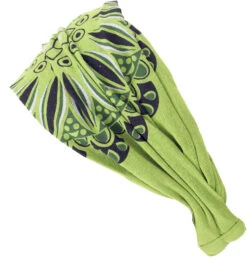Haarband, Kopfband, Bandana Farbenfrohem Mandala, Kopfbedeckung - Lemongrün -Modebekleidungsgeschäft 53010 12356 0606genisis 2023 7