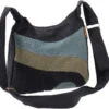 Boho Schultertasche, Hippie Tasche Aus Nepal - Schwarz/grau - 19x23x6 Cm -Modebekleidungsgeschäft 53014 12356 0606tilo taschen 114