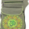 Stoff Sidebag &amp; Gürteltasche Aum Mandala, Goa Gürteltasche, Bauchtasche - Grün - 25x17x4 Cm -Modebekleidungsgeschäft 53016 12356 0606tilo taschen 96