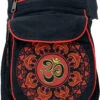 Stoff Sidebag &amp; Gürteltasche Aum Mandala, Goa Gürteltasche, Bauchtasche - Schwarz/rot - 25x17x4 Cm -Modebekleidungsgeschäft 53017 12356 0606tilo taschen 102