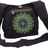 Kleiner Schulterbeutel Mit Mandala, Nepalbeutel - Schwarz/lemon - 25x28x9 Cm -Modebekleidungsgeschäft 53028 12356 0606tilo taschen 106