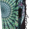 Bali Sarong, Wandtuch, Wickelrock, Mandala Pareo - Schwarz - 160x115 Cm -Modebekleidungsgeschäft 53057 sarongs 2023 127