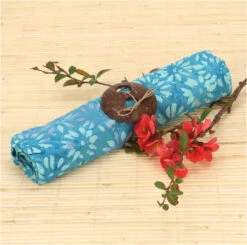 Bali Batik Sarongkleid, Wickelrock, Sarong, Strand Tuch Mit Sarongschnalle - Design 4/türkisblau - 160x100 Cm