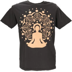 Mirror T-Shirt, Yoga T-Shirt - Meditation/schwarz
