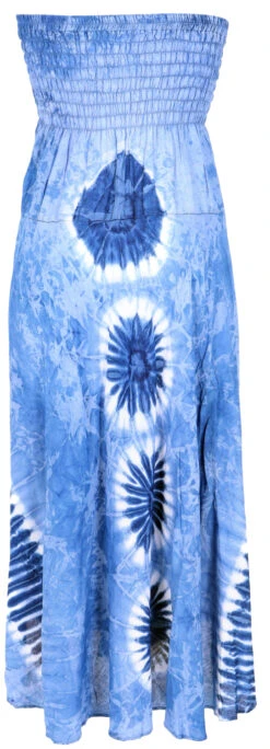 Boho Sommerrock, Maxirock Hippie Chic, Wandelbares Sommerkleid, Strandkleid - Blau -Modebekleidungsgeschäft 53149 123thailand 2023 mix 30