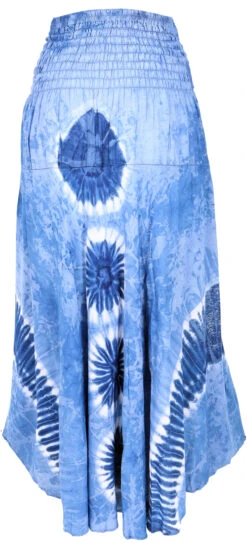 Boho Sommerrock, Maxirock Hippie Chic, Wandelbares Sommerkleid, Strandkleid - Blau -Modebekleidungsgeschäft 53149 123thailand 2023 mix 31